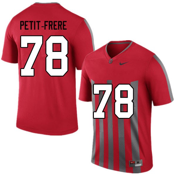 Ohio State Buckeyes #78 Nicholas Petit-Frere Men University Jersey Retro